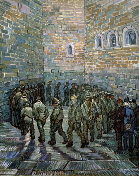 The Prison Courtyard, 1890. posters & prints by Vincent van Gogh