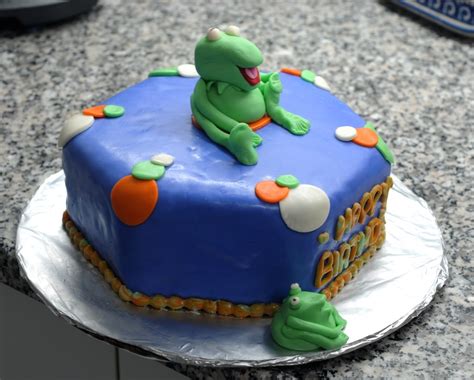 Kermit Birthday Cake - CakeCentral.com