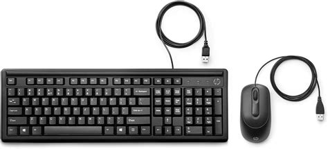 HP Wired Keyboard & Mouse 160 Combo Set, USB, Height Adjustable ...