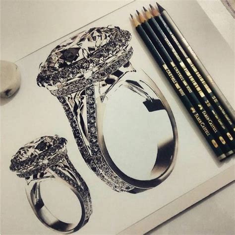 Hyper Realistic Jewellery Drawings | Jewellery sketches, Jewelry ...