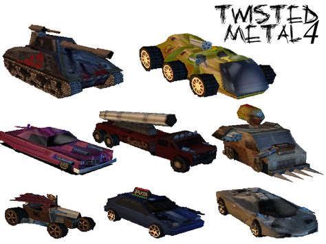 Twisted Metal 4 Vehicle Renders (Not Complete) by TwistedDarkJustin on DeviantArt