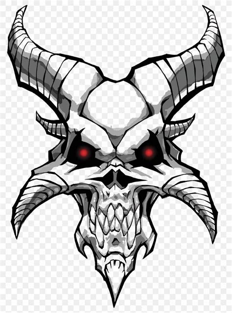 Drawing Clip Art Devil Demon Skull, PNG, 1920x2592px, Drawing, Angel, Art, Black And White, Bone ...