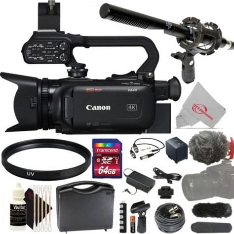 Canon Xa40 Professional Uhd 4k 20x Optical Zoom Lens Camcorder ...