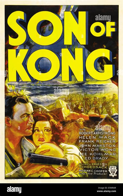 THE SON OF KONG, poster art, from left: Robert Armstrong, Helen Mack ...