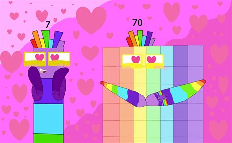 Lovestrucked 7 and 70 : r/numberblocks