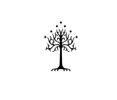 LOTR White Tree of Gondor Vinyl Decal - Etsy