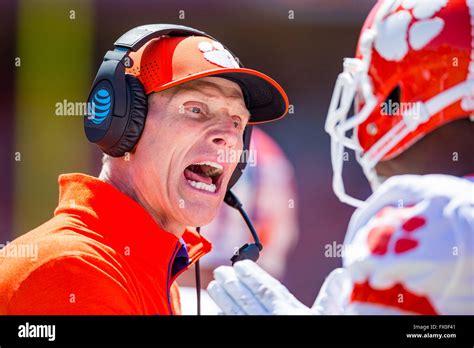 Clemson Defensive Coordinator Brent Venables during the Clemson ...