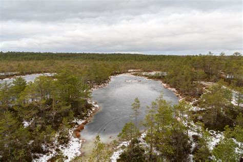 Frozen Lakes in Estonia, Europe Stock Image - Image of reflection ...