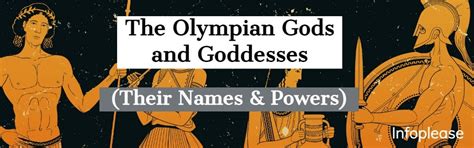 Greek Mythology Gods And Goddesses Names And Powers