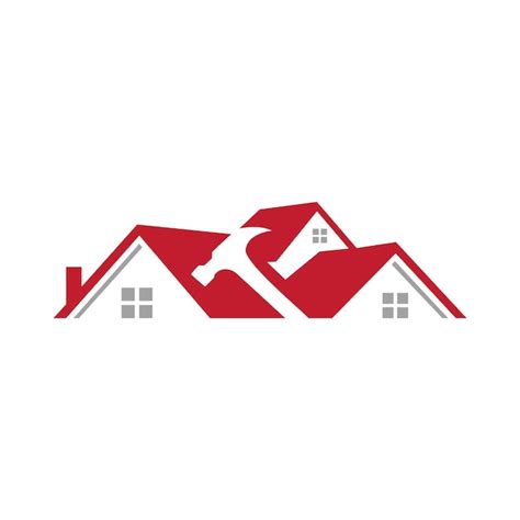 Premium Vector | Roofing logo vector design template