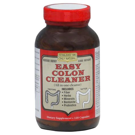 Only Natural Easy Colon Cleanse - 120 Capsules - Walmart.com