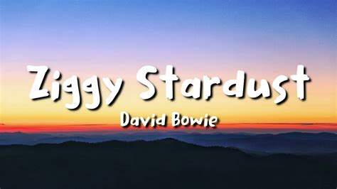 David Bowie - Ziggy Stardust (lyrics) - YouTube