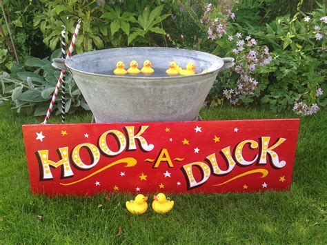 Hook a Duck game, perfect for weddings and parties for adding some old fashioned fairground fun ...