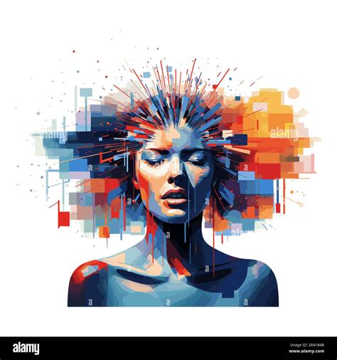 Migraine Headache Abstract Vector Illustration Stock Vector Image & Art ...