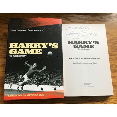 Harry Gregg Signed 'HARRY'S GAME The Autobiography 26490