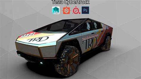 Tesla Cybertruck Racing (free model ) - Download Free 3D model by ...