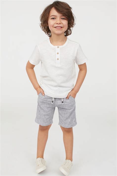 Shorts - Gray melange - Kids | H&M US | Boys summer outfits, Boys ...