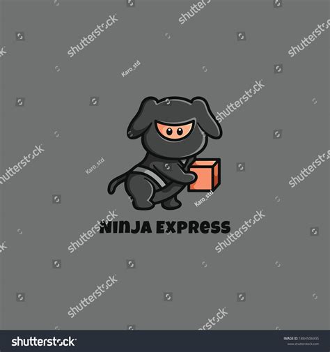 Ninja Express Mascot Logo Design Vector Stock Vector (Royalty Free) 1884506935 | Shutterstock