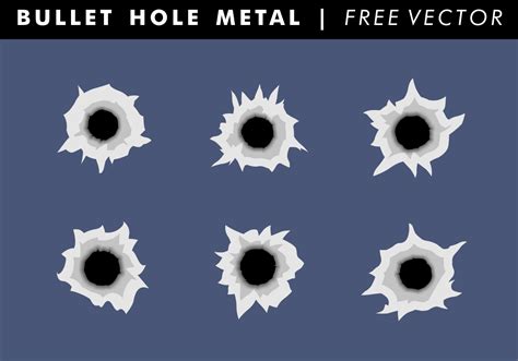 Bullet Hole Metal Free Vector 99595 Vector Art at Vecteezy