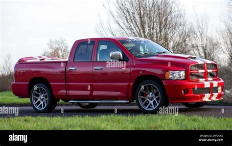 Viper engine Dodge Ram srt 10 truck Stock Photo - Alamy