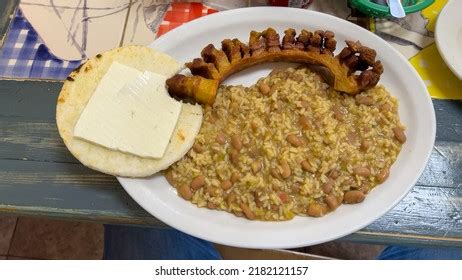 Calentado Traditional Colombian Breakfast Beans Rice Stock Photo ...