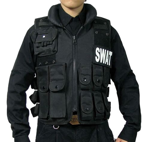 Man's tactical vest ,bulletproof model Molle Tactical Black cs swat ...