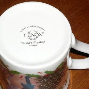 Vintage Lenox Xmas Mugs, santa's Holiday Journey, 6 Mugs, Four Santa ...