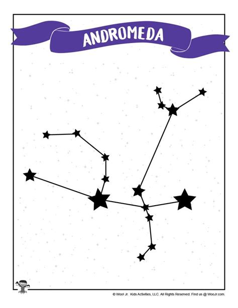 Printable Andromeda Star Chart | Woo! Jr. Kids Activities : Children's ...