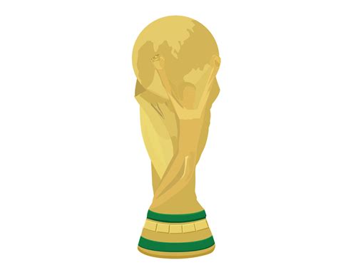 Trophy Fifa World Cup Symbol Logo Mondial Champion Gold Design Vector ...