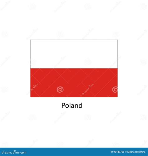 Poland Flag. Official Colors and Proportion Correctly. National Flag of ...