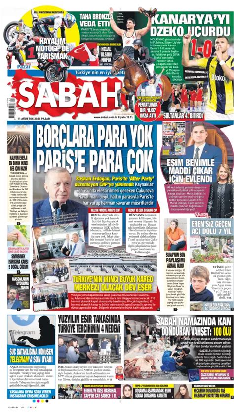 Turkish Newspaper Front Pages | Paperboy Online Newspapers