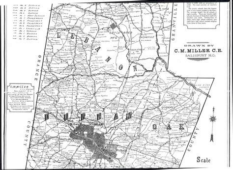 Historic Durham County and city maps