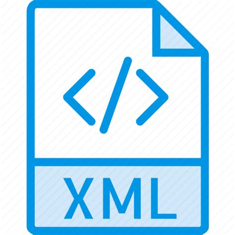 Data, document, extension, file, xml icon