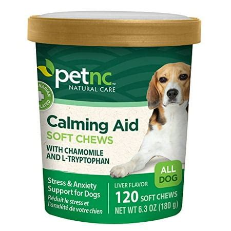 PetNC Natural Care Calming Aid Soft Chews for Dogs, 120 Count | Walmart ...