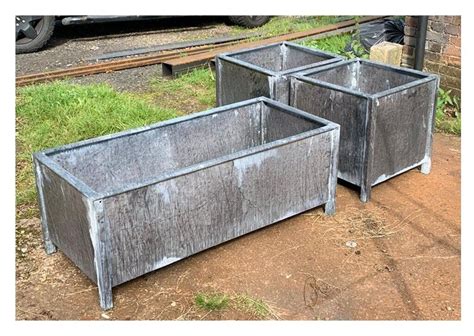 Large galvanised steel garden planters 3 sizes from £200 | in Great Missenden, Buckinghamshire ...