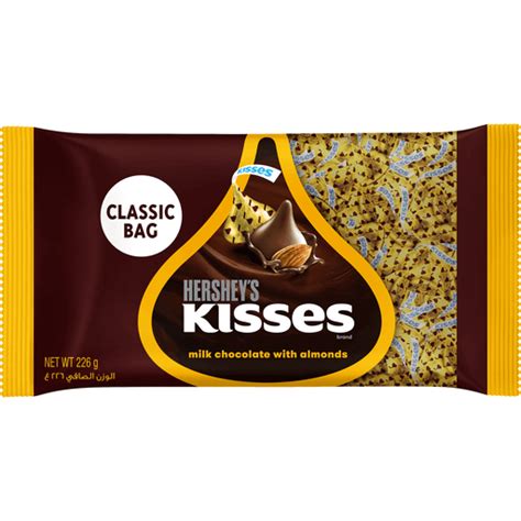 Hershey's Kisses Classic Milk Chocolate with Almonds | 226g | Chocolate | Walter Mart