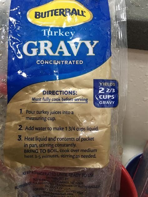 Butterball Turkey Gravy concentrated packet | Turkey gravy, Butterball ...