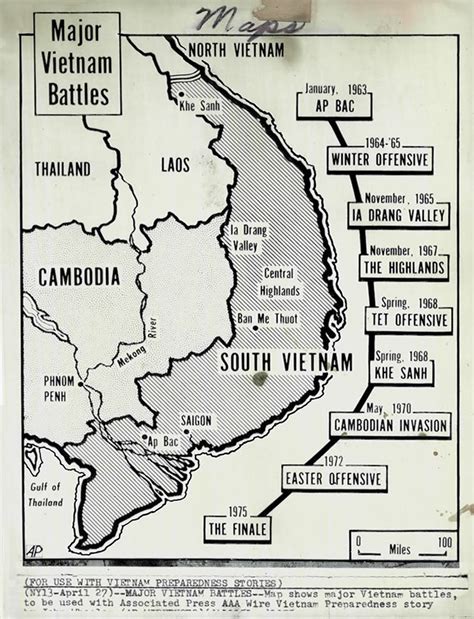 27 April 1975 - Map shows major Vietnam battles - Press Photo - a photo on Flickriver