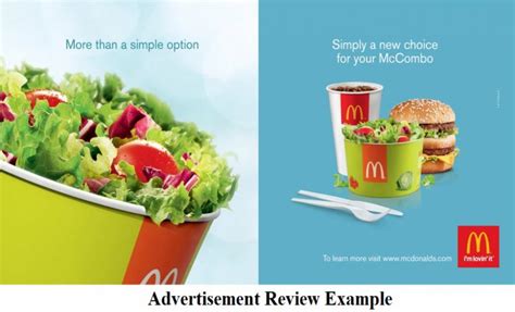 Advertisement Review: Example of Analysis of the McCombo Menu – Wr1ter