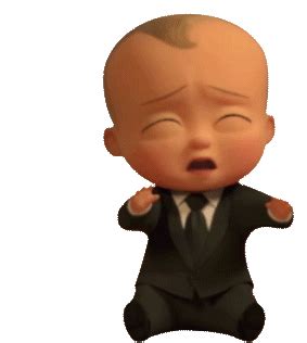 Boss Baby Crying Sticker - Boss Baby Crying Sad - Discover & Share GIFs