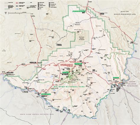 Big Bend State Park Map - Printable Map