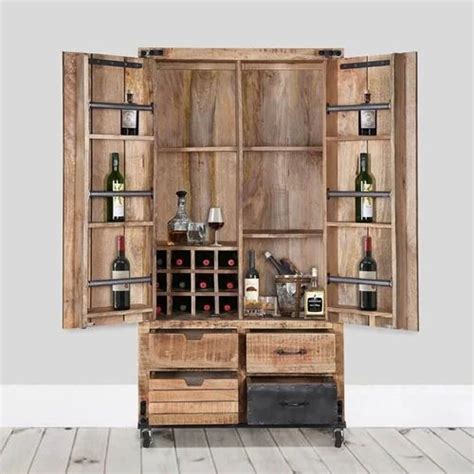 Wooden Antique Bar Cabinet at Rs 27000 | लकड़ी का बार का कैबिनेट in ...