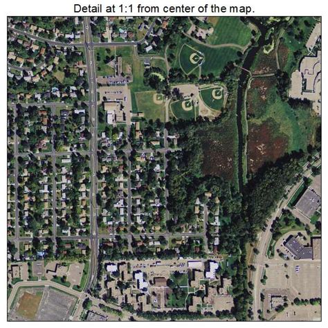 Aerial Photography Map of Brooklyn Center, MN Minnesota