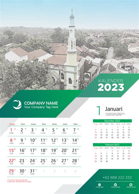 DESAIN KALENDER 2023 01 - Toko Fadhil Template