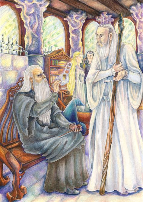 Of Gandalf and Saruman by Mieronna on DeviantArt