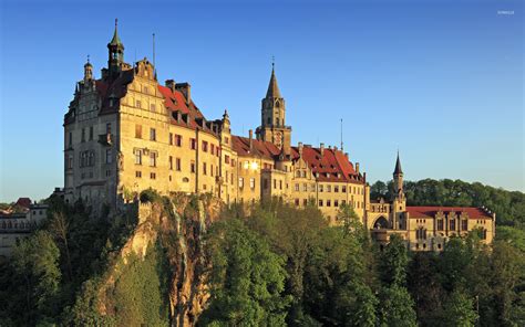 Clear sky above Sigmaringen Castle wallpaper - World wallpapers - #52449