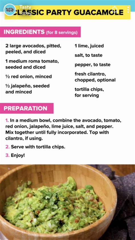 Basic Guac Recipe | Tasty | Guacamole ingredients, Stuffed peppers, Guac recipe