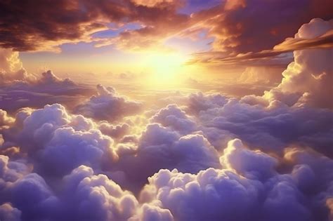 Premium AI Image | Beautiful Nature View of Cumulus Clouds in the Sky ...