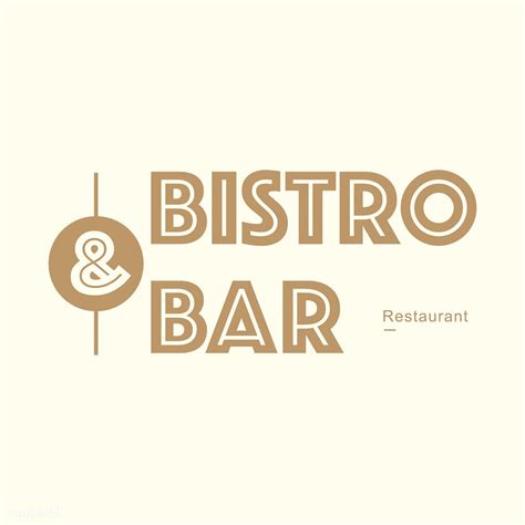 Bistro and bar restaurant logo badge vector | free image by rawpixel ...