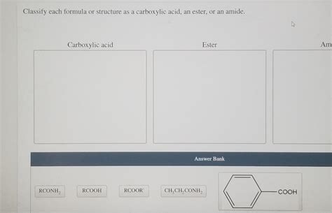 Solved Classify each formula or structure as a carboxylic | Chegg.com